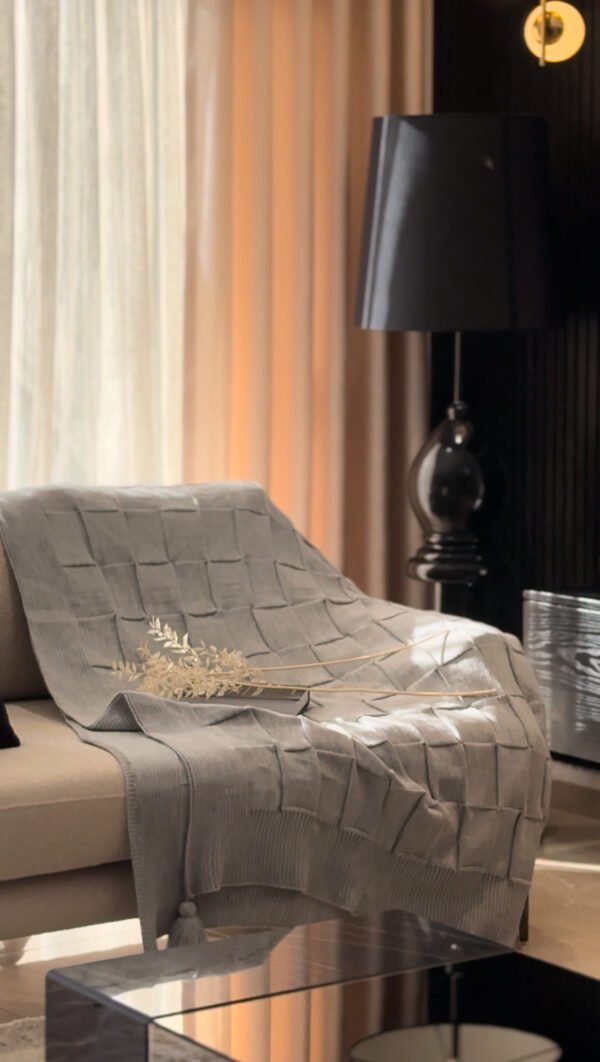 Jeté Laine Acrylique - désigne Carré Câlin