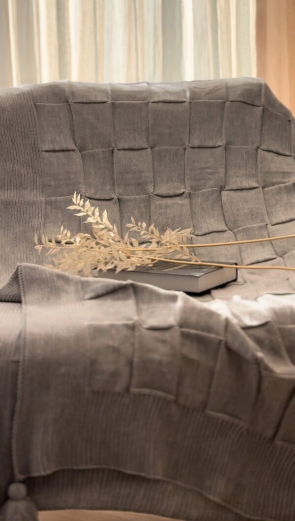 Jeté Laine Acrylique - désigne Carré Câlin