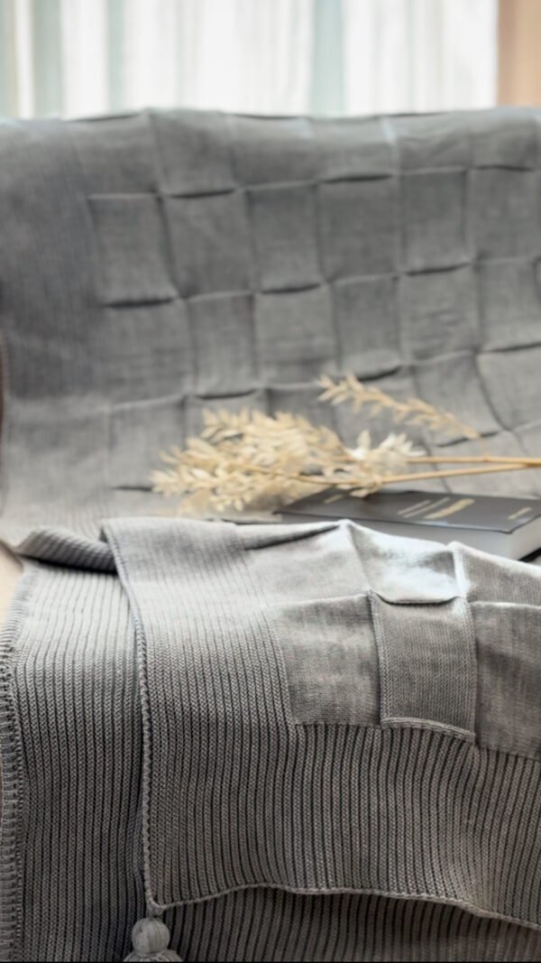 Jeté Laine Acrylique - désigne Carré Câlin