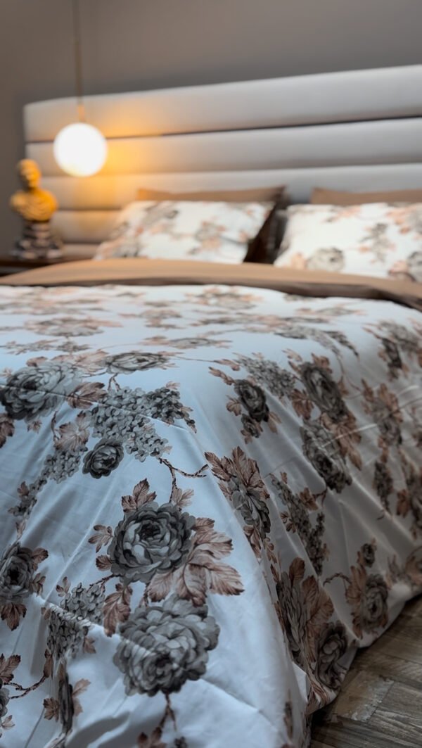 Cache  couette Refuge Fleuri