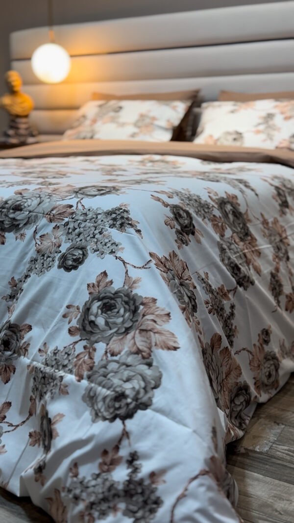 Cache  couette Refuge Fleuri