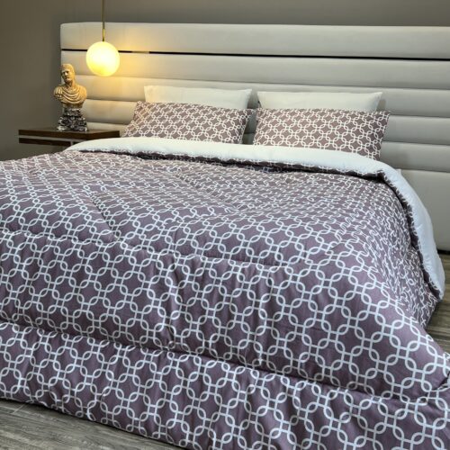 couette Reflets Mauve