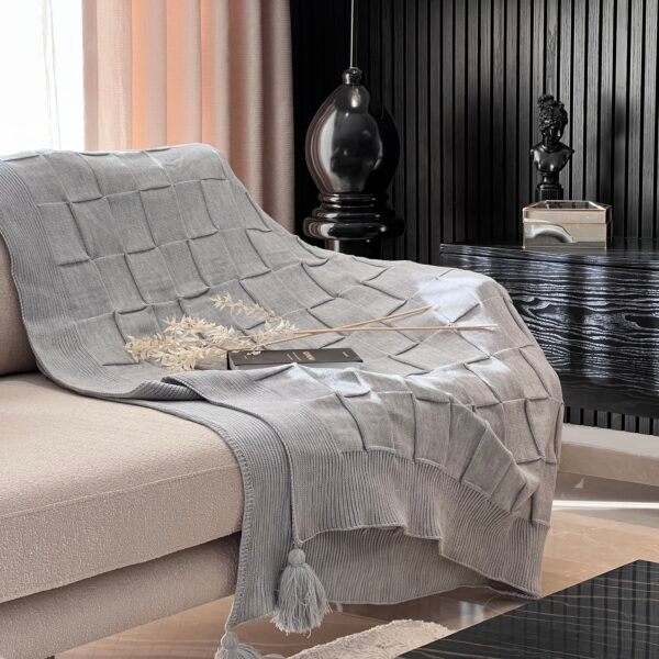 Jeté Laine Acrylique - désigne Carré Câlin