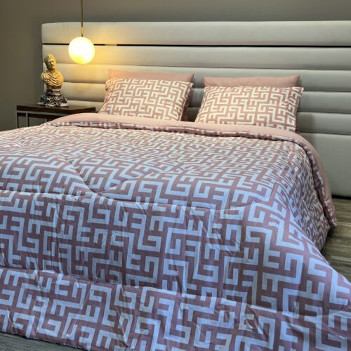 Couette Labyrinthe Rose
