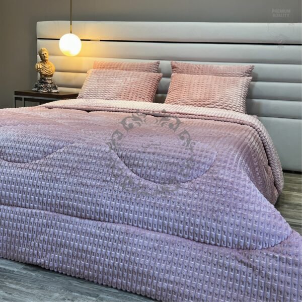 1 Couvre-lit Polaire 2 Places – Caresse Enneigée