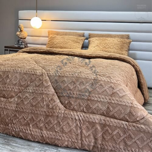 5 couvre-lit Polaire 2 Places - Caresse Polaire