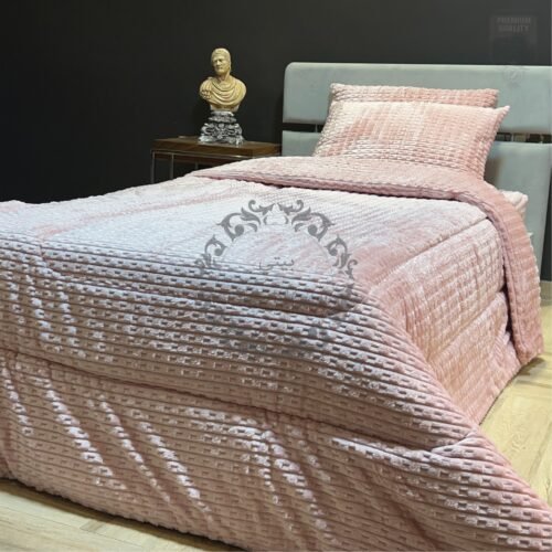 9 Couvre-lit Polaire 1 Place – Caresse Enneigée