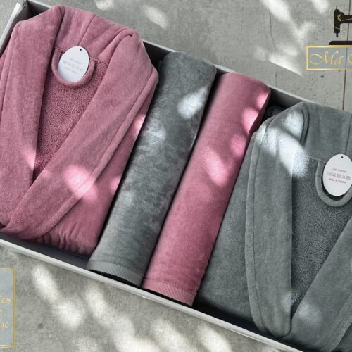 Cap de Bain 4 Pièces – Homme & Femme en Éponge Ultra Douce