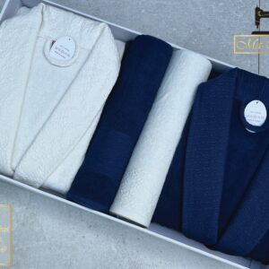 Cap de Bain 4 Pièces – Homme & Femme en Éponge Ultra Douce