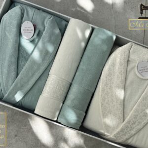 Cap de Bain 4 Pièces – Homme & Femme en Éponge Ultra Douce