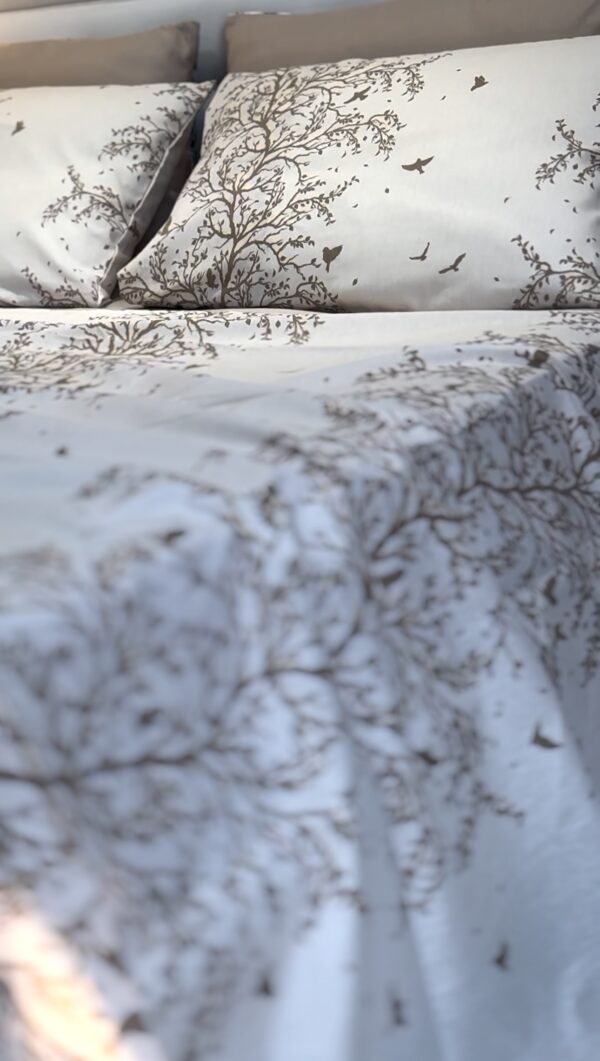 Parure de lit  arbre et oiseaux – Douceur naturelle