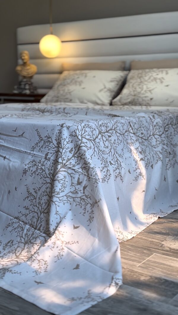 Parure de lit  arbre et oiseaux – Douceur naturelle