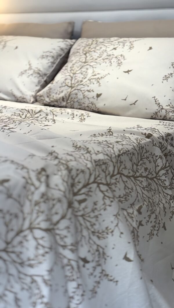 Parure de lit  arbre et oiseaux – Douceur naturelle