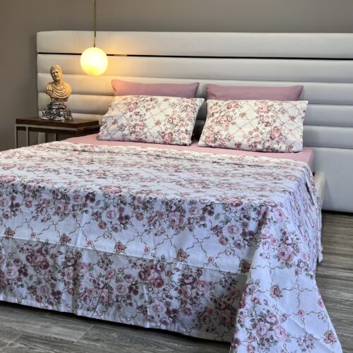 Parure de Lit Fleurie Élégante – Motif Floral Chic