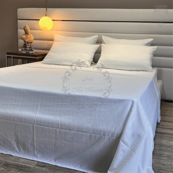 Parure de Lit Couleur Uni –  Design Rayures