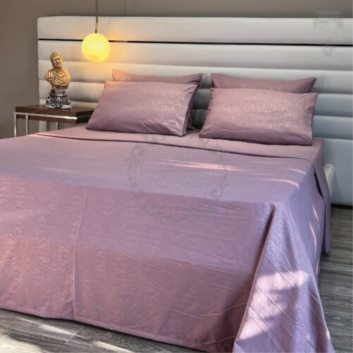 Parure de Lit Couleur Uni –  Design Baroque