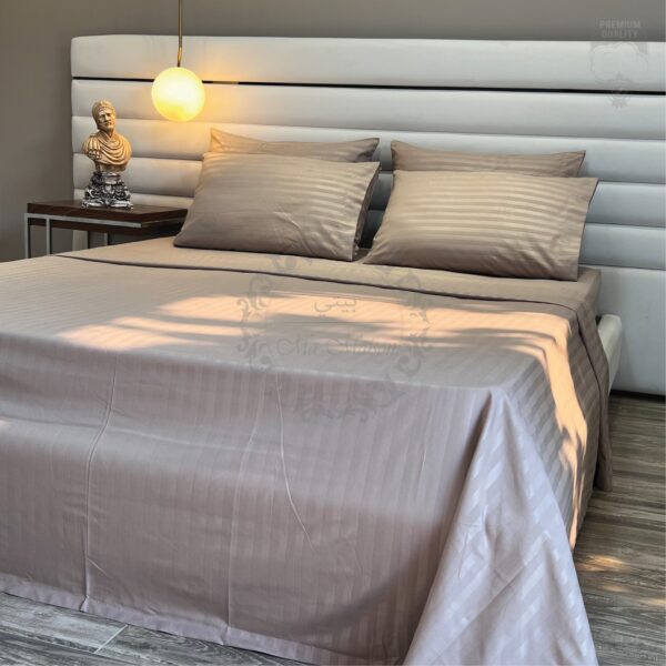 Parure de Lit Couleur Uni –  Design Rayures
