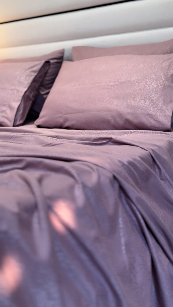 Parure de Lit Couleur Uni –  Design Baroque