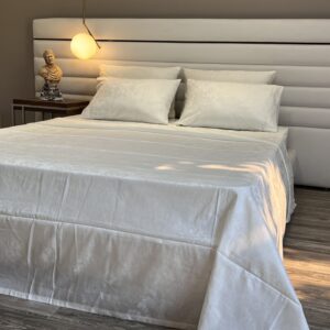Parure Satin de Coton Uni - design baroque