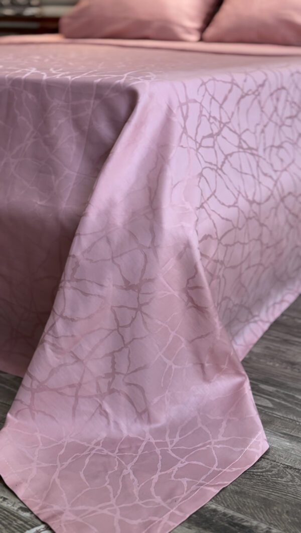 Parure de Lit Satin De Coton Rosée – Douceur Poudrée
