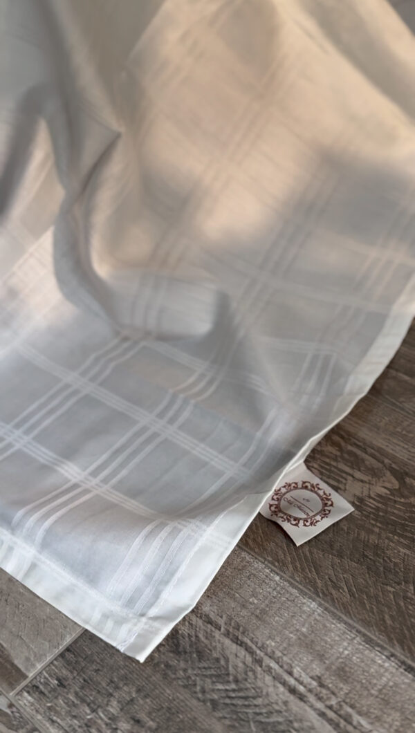 Parure de Lit Satin De Coton Blanc – Épure Moderne