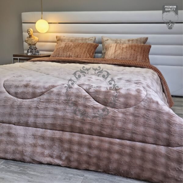 17' Couvre-lit Polaire 2 Places – Reflets d’Automne