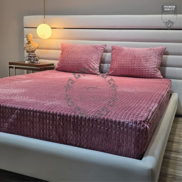 21 Couvre-lit Polaire 2 Places – Nuage de Rose