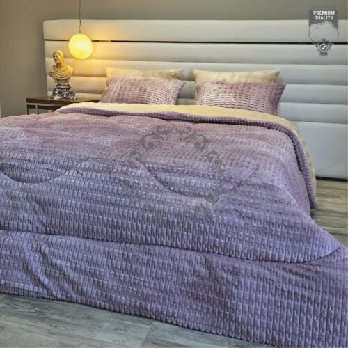 5 Couvre-lit Polaire 2 Places – Songe Violet