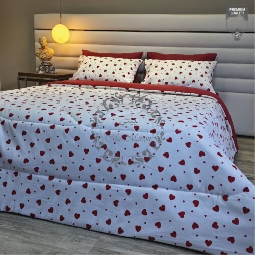 Couette 2 Places Étreinte d’Amour - Motif Cœurs