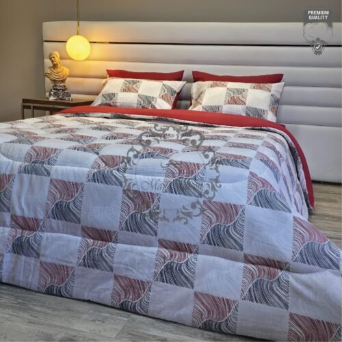 15 Couette 2 Places Ondes Urbaines – Élégance Graphique