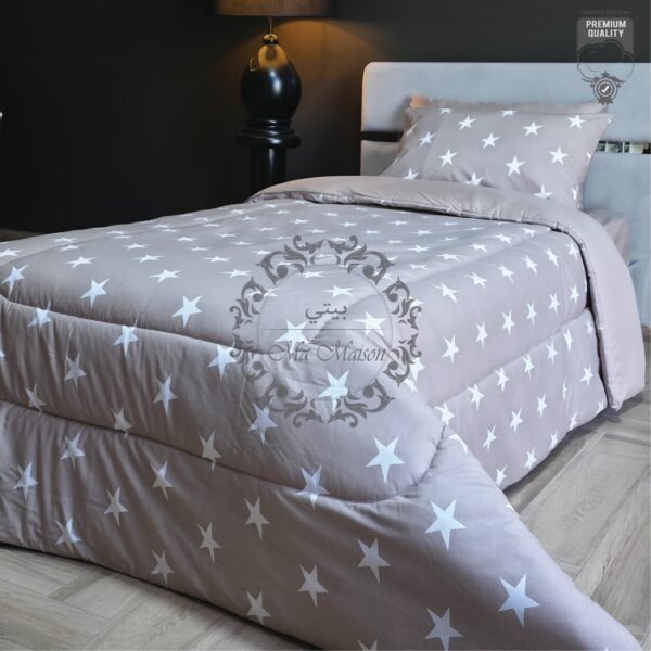 19 Couette 1 Place Rêve Étoilé – Beige Stellaire
