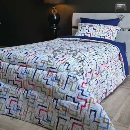 21 Couette 1 Place Géométrie Joyeuse – Style Audacieux