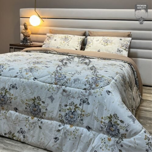 22 Couette 2 Places Papillons & Fleurs – Éveil Naturel