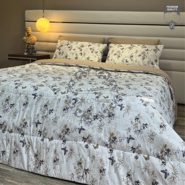 Couette 2 Places Fleurs & Papillons – La Maison Élégante