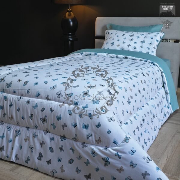 Couette 1 Place Jardin Aérien – Imprimé Papillons