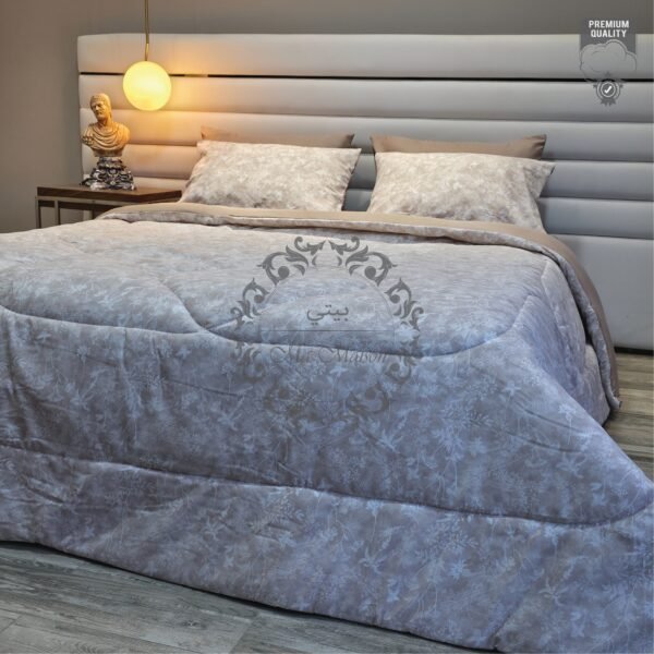 30 Couette 2 Places Beige Floral – Douce Harmonie