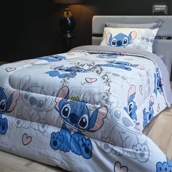 Couette 1 Place Stitch Couronné – Rêves Magiques Disney