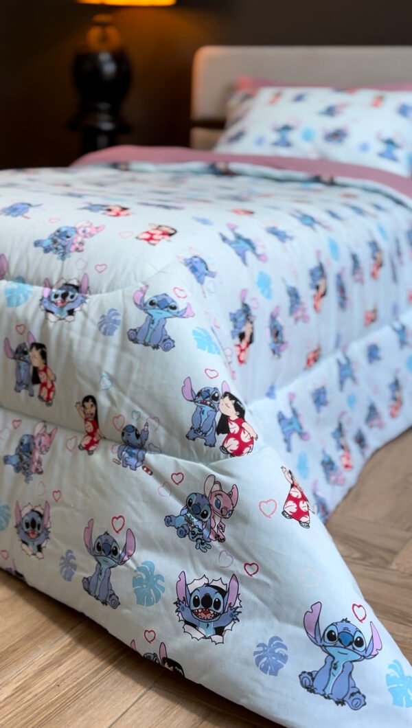 Couette 1 Place Stitch & Lilo – Aventure Tropicale