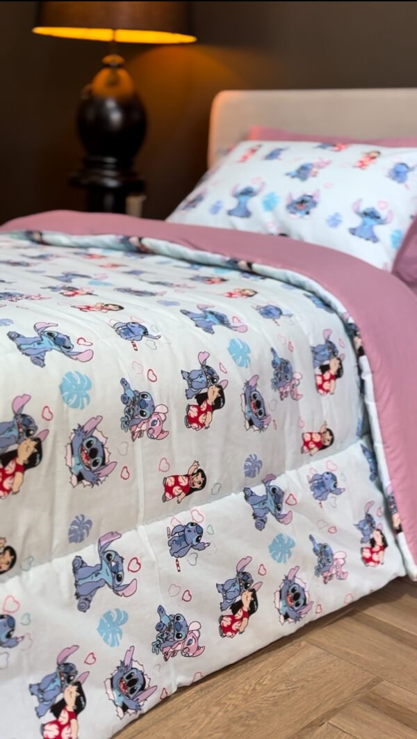 Couette 1 Place Stitch & Lilo – Aventure Tropicale