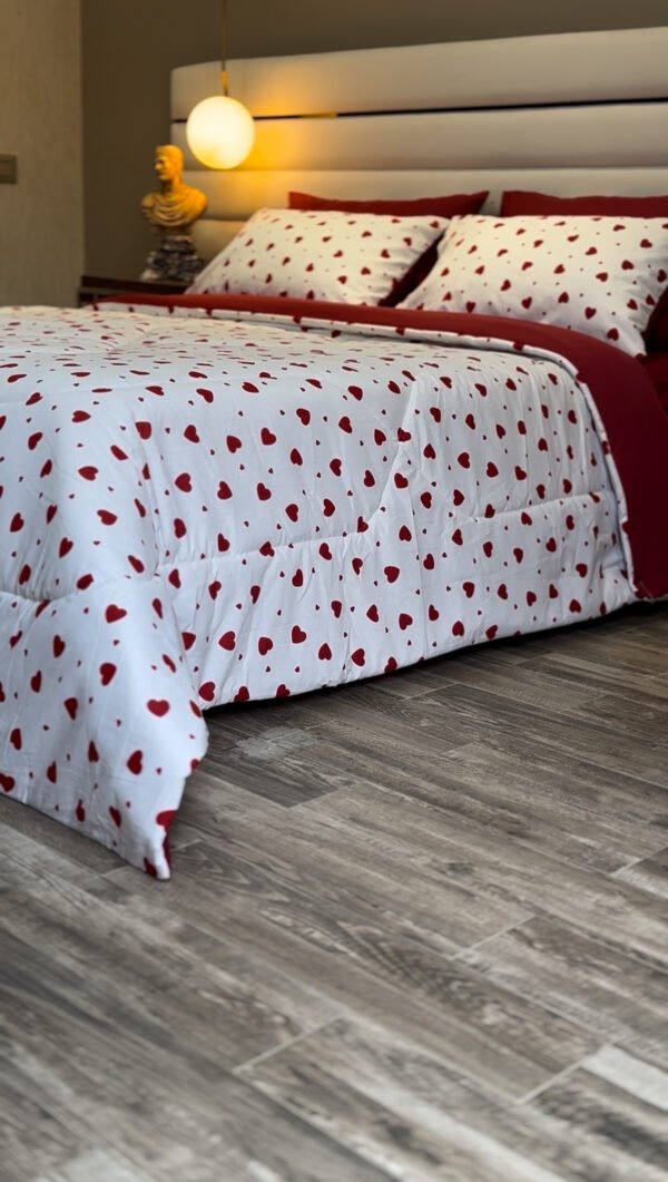 IMG_5329 Couette 2 Places Étreinte d’Amour - Motif Cœurs