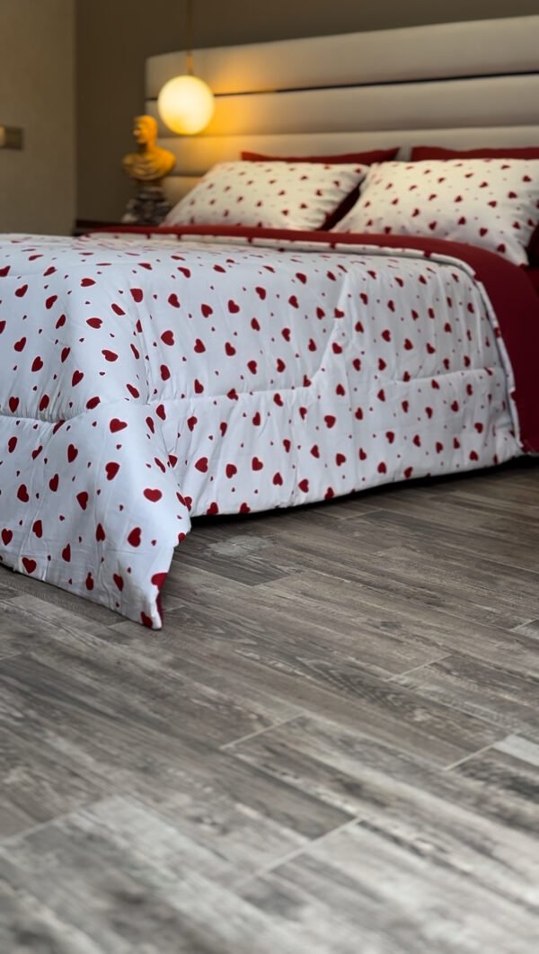 IMG_5336 Couette 2 Places Étreinte d’Amour - Motif Cœurs