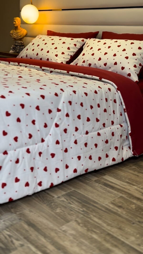 IMG_5341 Couette 2 Places Étreinte d’Amour - Motif Cœurs