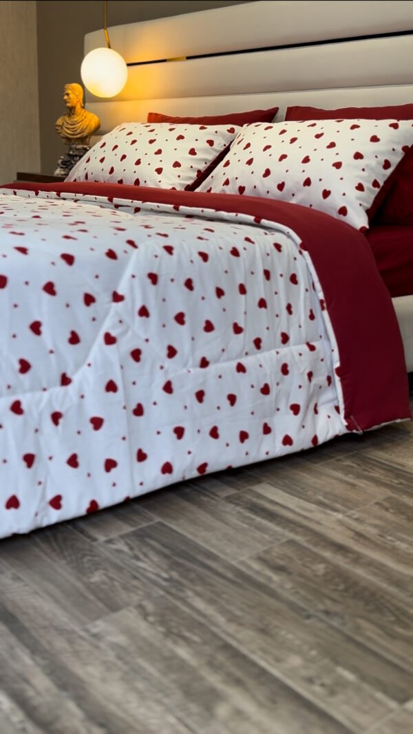 IMG_5344 Couette 2 Places Étreinte d’Amour - Motif Cœurs