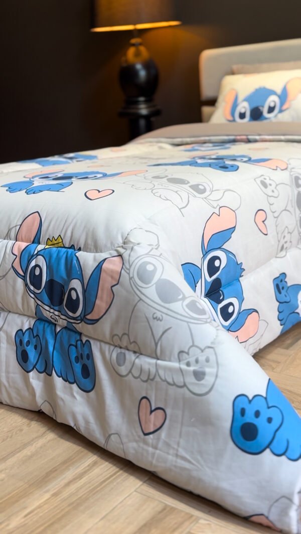 Couette 1 Place Stitch Couronné – Rêves Magiques Disney