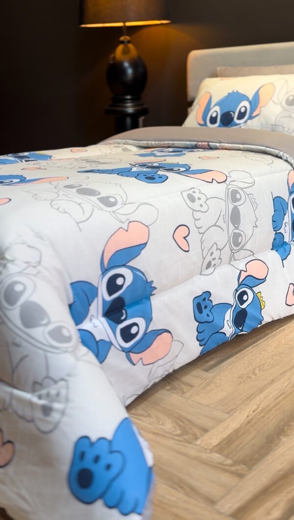 Couette 1 Place Stitch Couronné – Rêves Magiques Disney