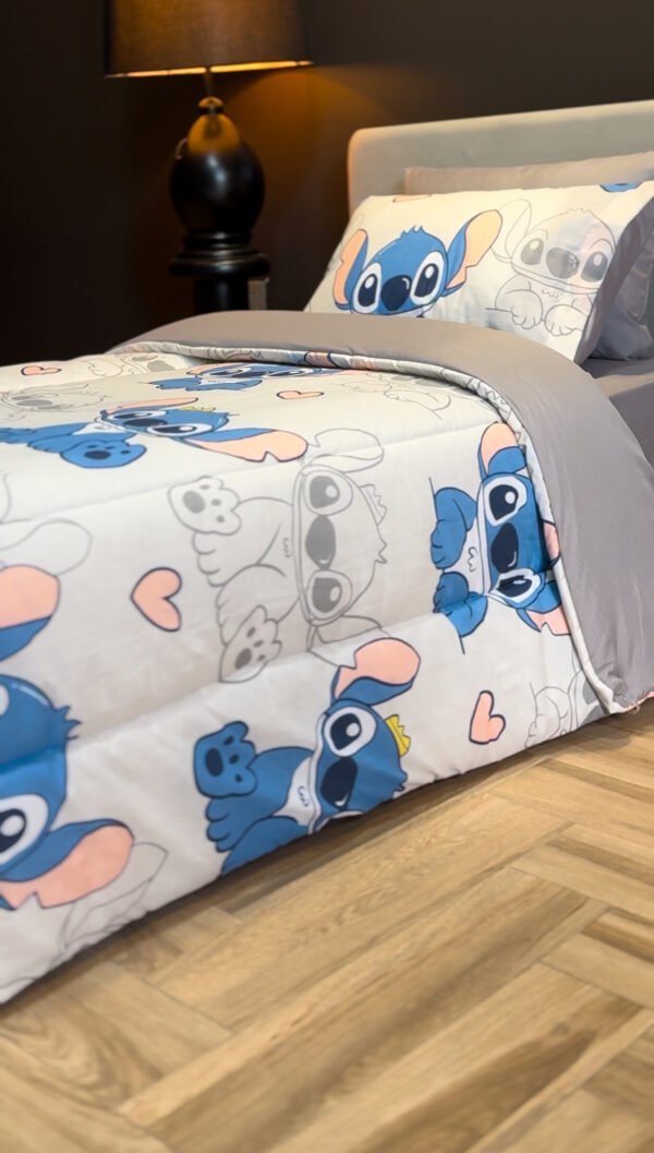 Couette 1 Place Stitch Couronné – Rêves Magiques Disney