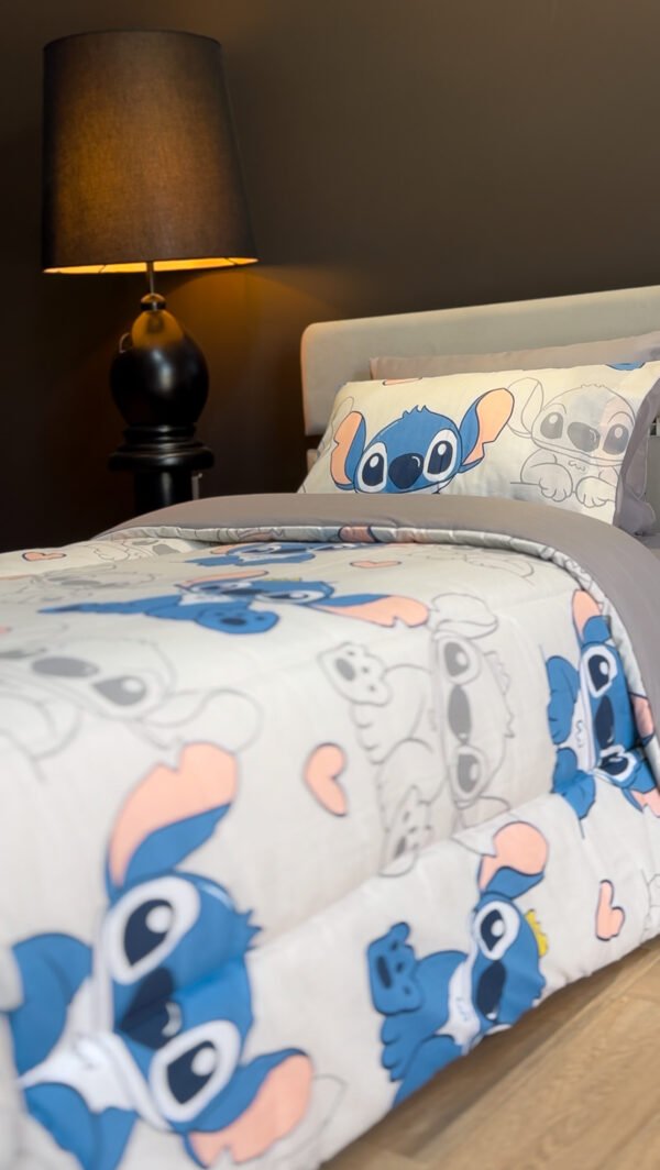Couette 1 Place Stitch Couronné – Rêves Magiques Disney
