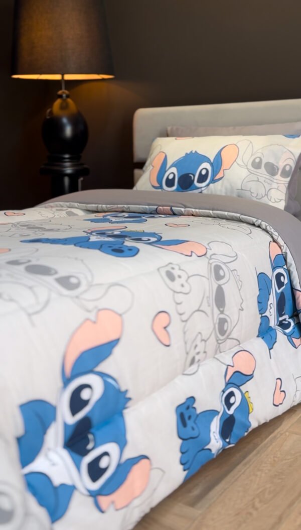 Couette 1 Place Stitch Couronné – Rêves Magiques Disney