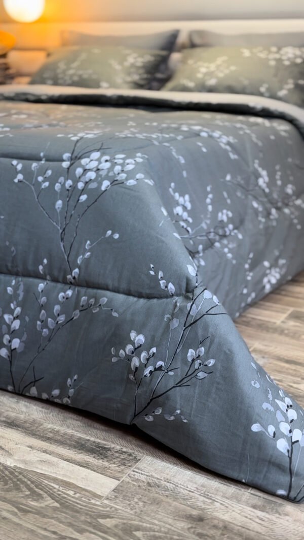 Couette 2 Places Gris Perle – Bouquet de Brume