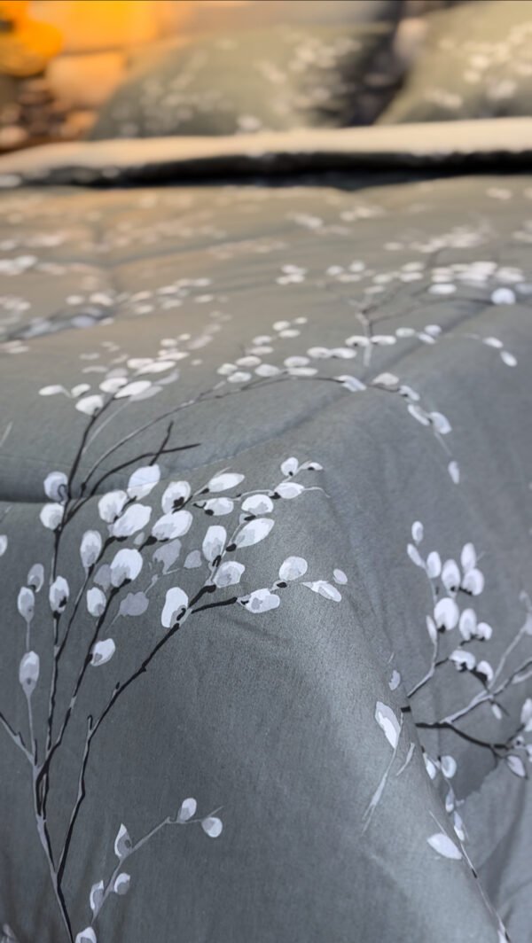 Couette 2 Places Gris Perle – Bouquet de Brume